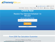 Tablet Screenshot of freewaytax.com